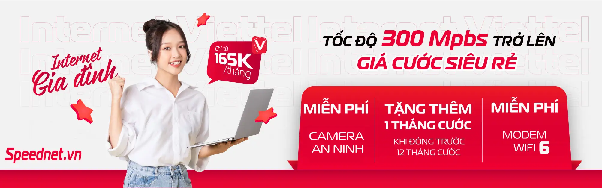 Baner Internet viettel Speednet